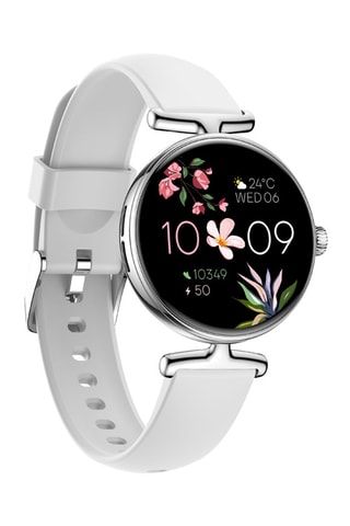 Smartwatch - Blanco y plateado