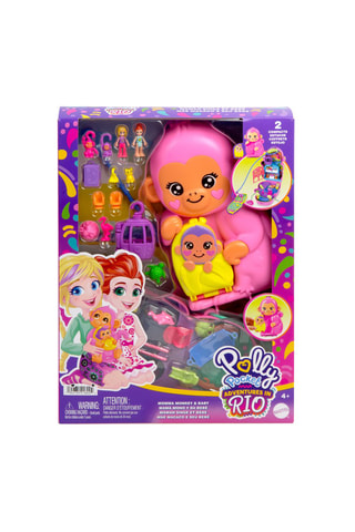 Estuche con sorpresas Mono Polly Pocket - Desde 4 años