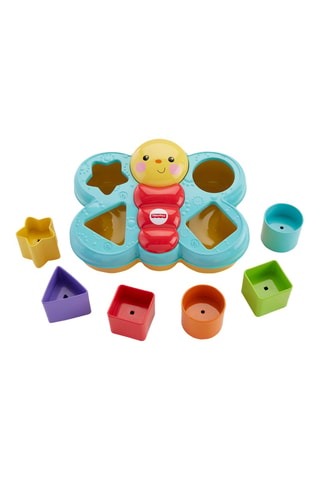 Clasificador de formas Butterfly Fisher Price - 6 piezas - Desde 6 meses