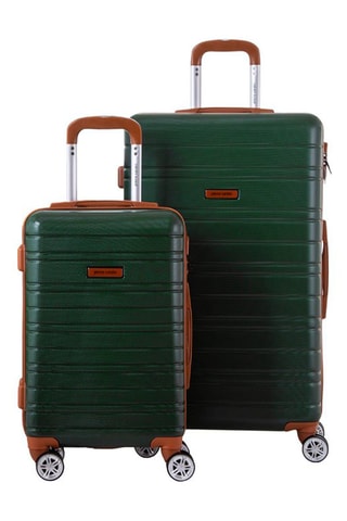 Handbagagetrolley en Grote Trolley Sirrah - Dennengroen - 55/76 cm