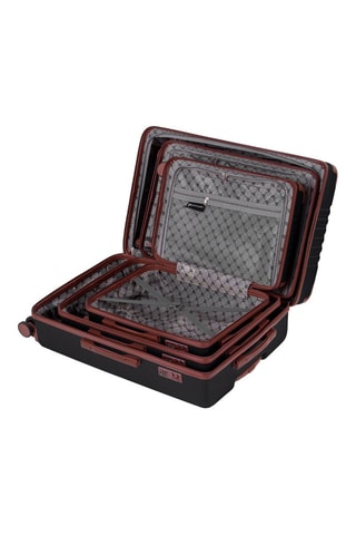 Set 3 Trolleys Alpha S/M/L - Zwart - 55/66/76 cm