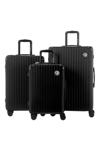 Set 3 Trolleys Shaula - Zwart - 55/66/76 cm