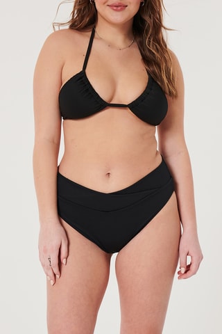 Bas de maillot taille haute - Noir