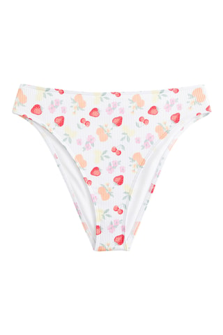 Bas de maillot taille haute - Blanc
