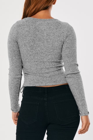 Crop top - Gris chiné