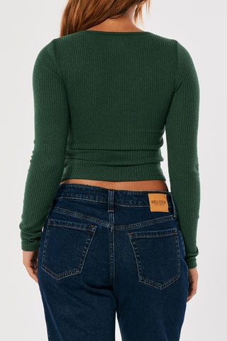 Crop top - Vert foncé