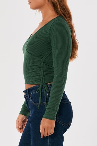 Crop top - Vert foncé