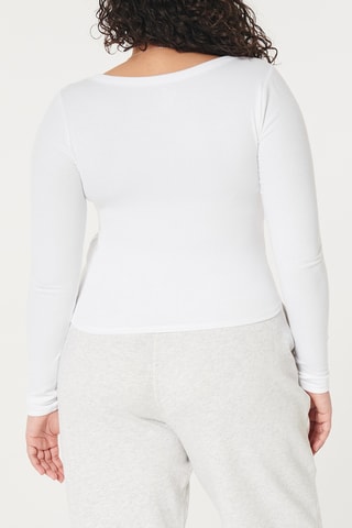 T-shirt cropped - Blanc