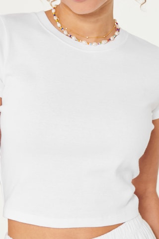 T-shirt cropped - Blanc