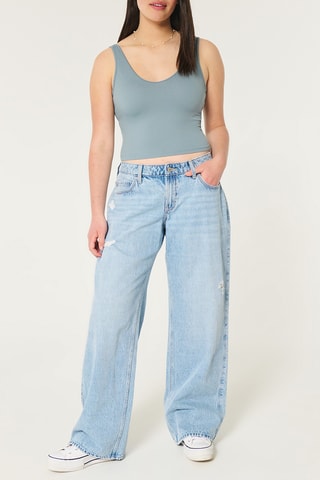 Crop top - Bleu gris