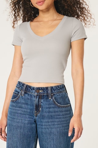 T-shirt regular - Gris clair