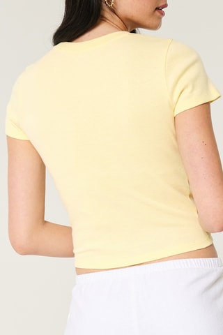T-shirt cropped - Amarelo