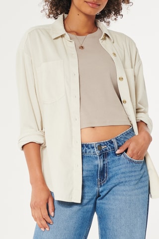 Surchemise oversize - Beige