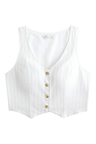 Gilet de costume en lin - Blanc