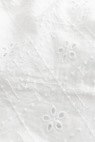 Crop top en broderie anglaise - Blanc