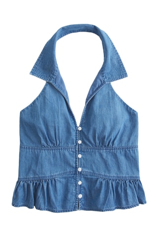 Top en jean - Bleu clair
