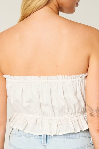 Crop top bustier - Blanc