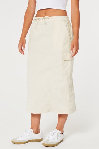 Jupe midi - Beige