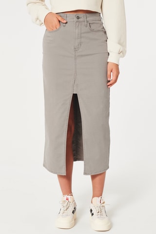 Jupe midi - Marron clair