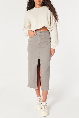 Jupe midi - Marron clair