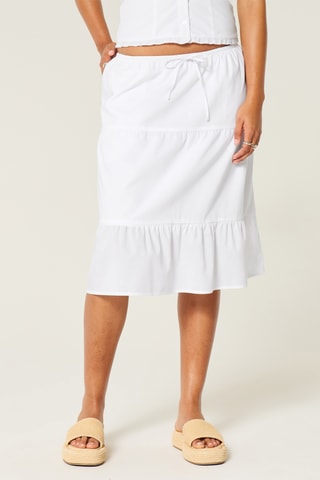 Jupe midi - Blanc