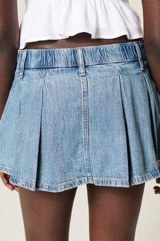Minijupe en jean - Bleu clair