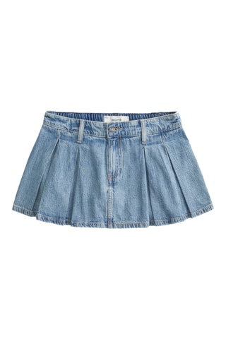 Minijupe en jean - Bleu clair