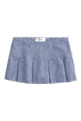 Minijupe en lin - Bleu marine