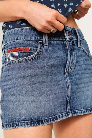 Minijupe en jean - Bleu marine