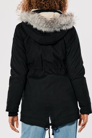 Parka à capuche - Noir
