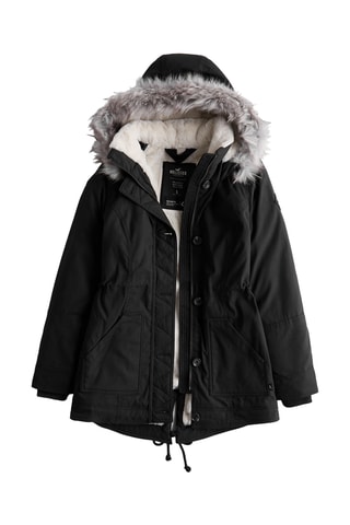 Parka à capuche - Noir
