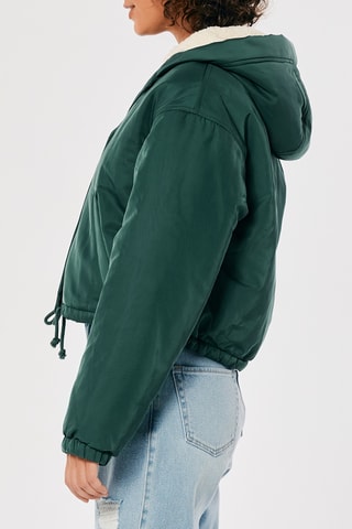 Veste à capuche - Vert foncé