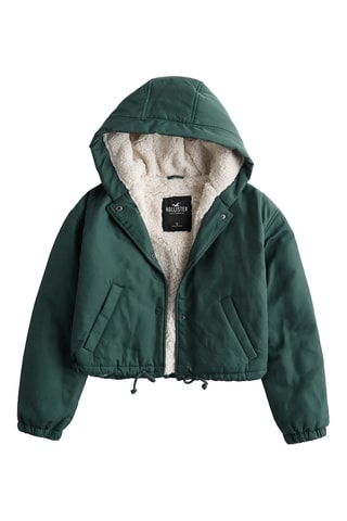 Veste à capuche - Vert foncé