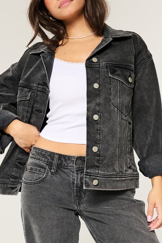 Veste en jean - Noir