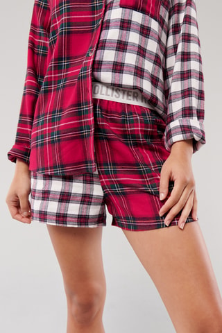 Short de pyjama - Rouge