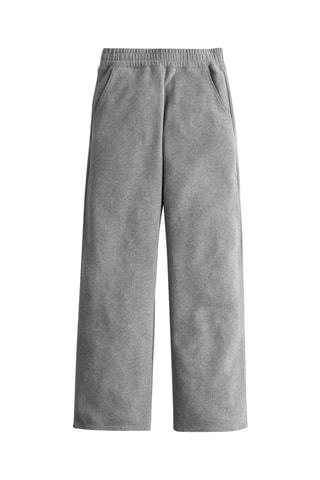 Pantalon wide legs taille haute - Gris foncé