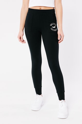 Legging polaire taille haute - Noir