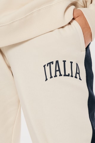 Jogging taille haute - Beige