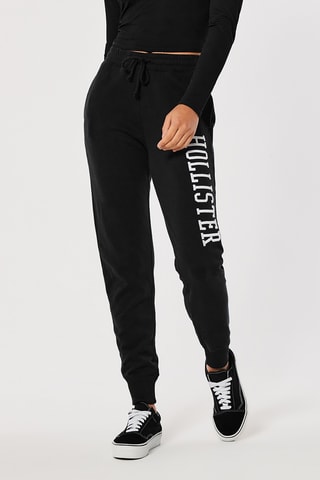 Jogging polaire taille haute - Noir
