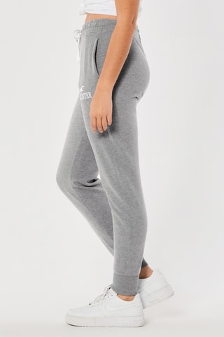 Jogging polaire taille haute - Gris chiné