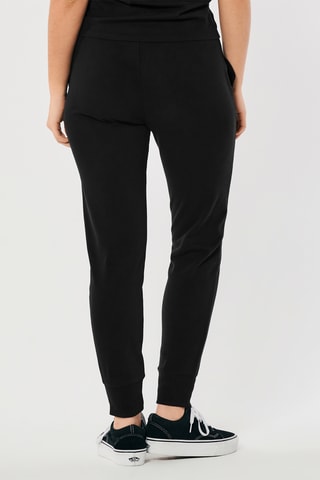 Jogging polaire taille haute - Noir