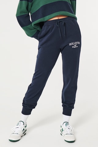 Jogging polaire taille haute - Bleu marine