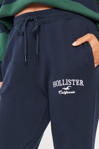 Jogging polaire taille haute - Bleu marine