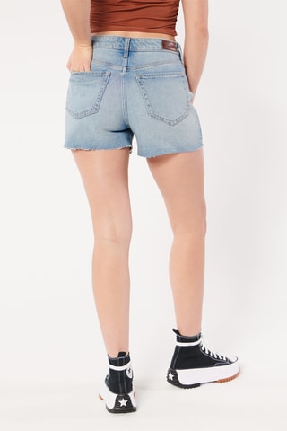 Short mom en jean taille haute - Bleu