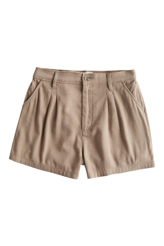 Short taille haute - Marron