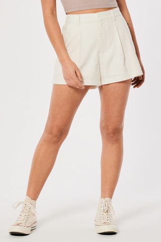 Short taille haute - Ecru