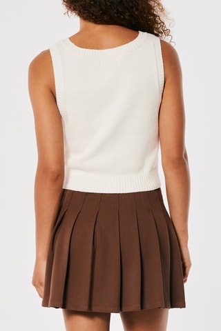 Pull sans manches - Ecru