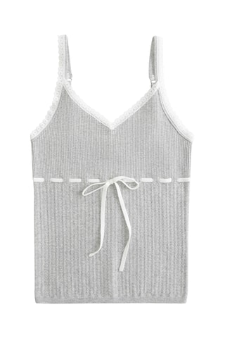 Top - Gris clair chiné
