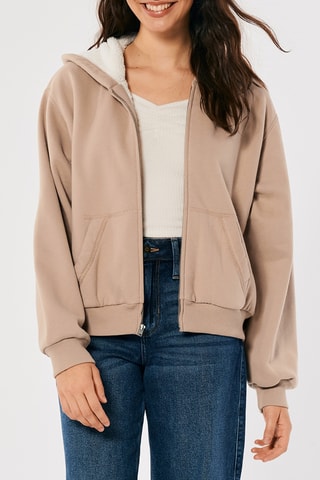 Sweat à capuche - Marron clair