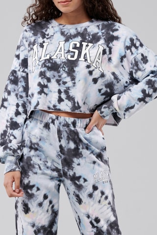 Sweat court oversize tie and dye - Ciel